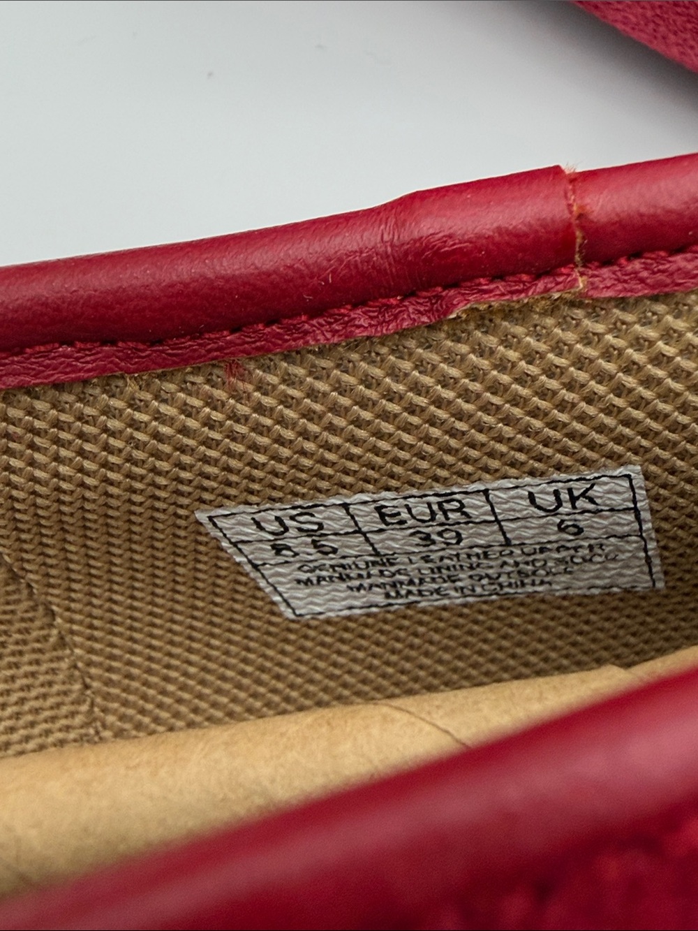 Harmony 783 grounding shoes red suede  leather loafers size 8 NEW - Picture 8 of 8